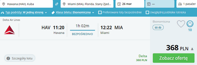 rezerwacja lotów do Miami