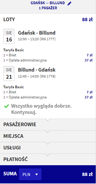 rezerwacja lotów z gdańska do billund