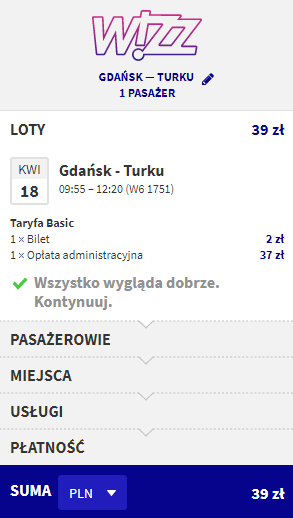 Rezerwacja przelotów z Gdańska do Turku