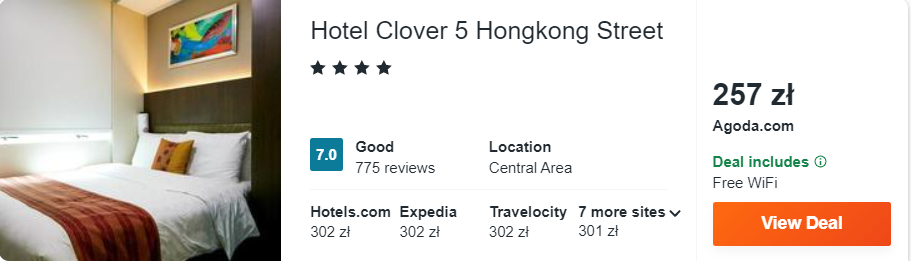zarezerwuj hotel w singapurze