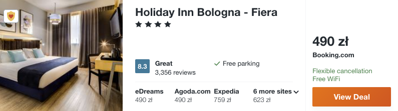 zarezerwuj hotel w bolonii